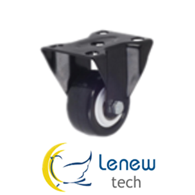 black ight duty pu caster wheel