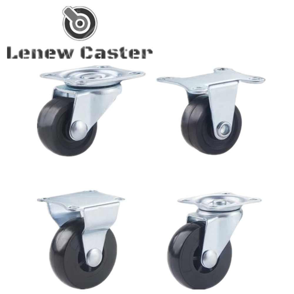 Supermarket basket caster wheel
